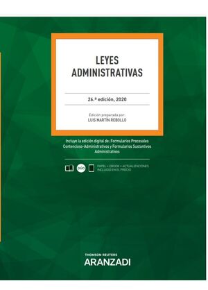 LEYES ADMINISTRATIVAS 2020 (PAPEL + E-BOOK)
