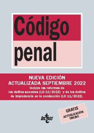 CÓDIGO PENAL, ED. NOVIEMBRE 2022