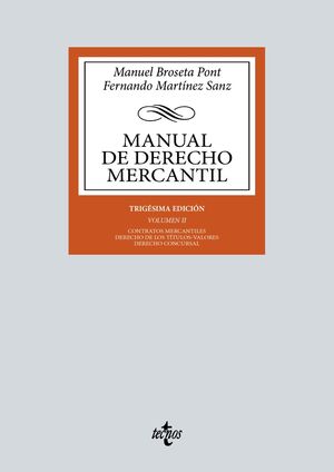 MANUAL DE DERECHO MERCANTIL II