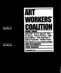 ART WORKERS COALITION. BRUMARIA 15 - 16