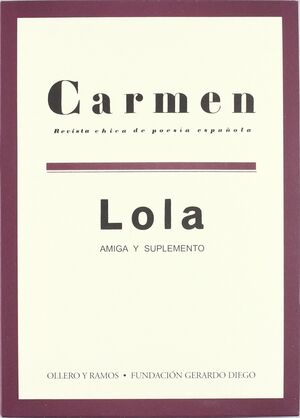 CARMEN Y LOLA. REVISTA CHICA DE POESIA ESPAÑOLA. ESTUCHE